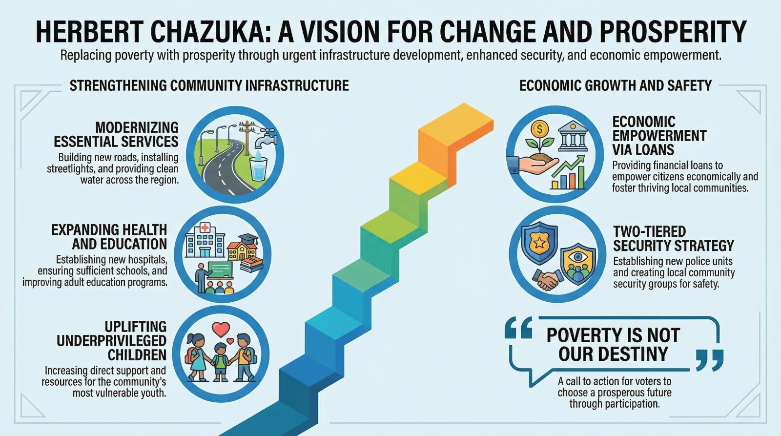 Herbert Chazuka – visionary leader for Parliament, champion of roads, water, hospitals, security and economic empowerment
